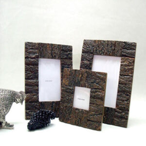 Textured Wooden Photo Frame