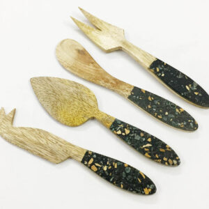 Wooden Cheese Knives set S/4