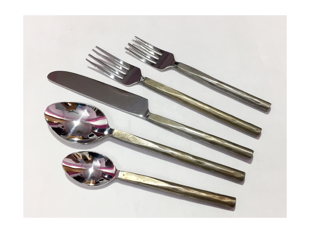 Antique Gold Flatware S/5