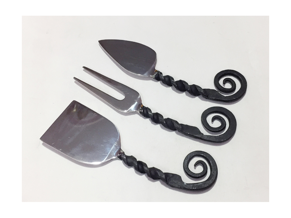 Burnish Cheese Knives set S/3