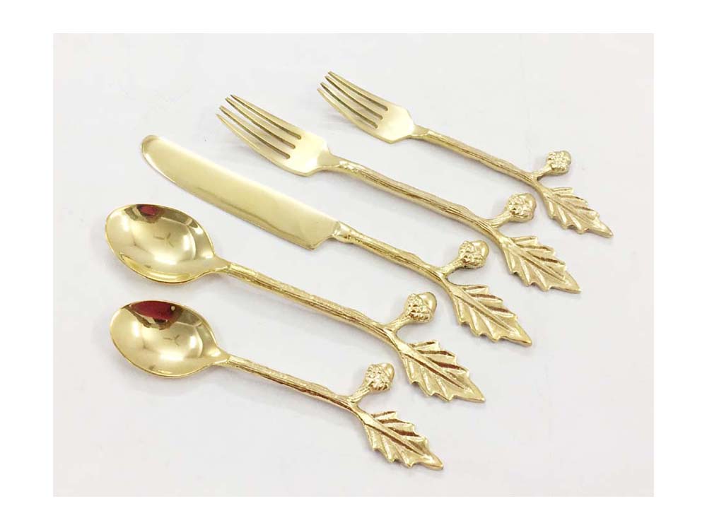 Brass Flatware S/5