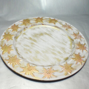 White Wash Charger Plate