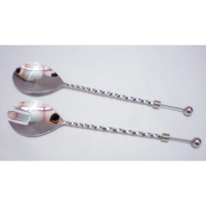 Beadable Twisted Salad Server Lrg