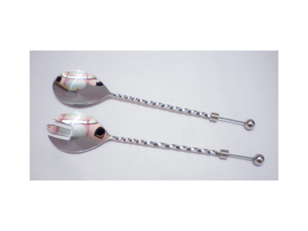 Beadable Twisted Salad Server Lrg