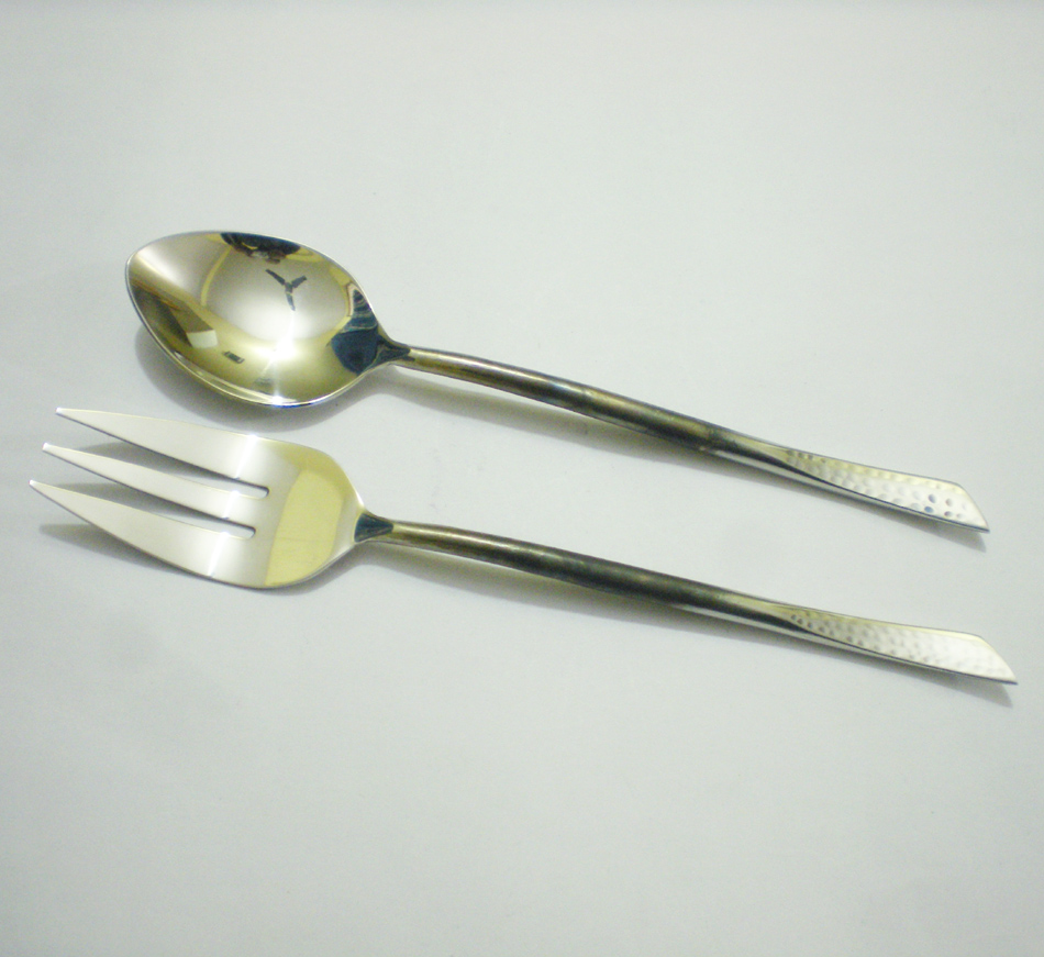Hand Forged Salad Server S/2