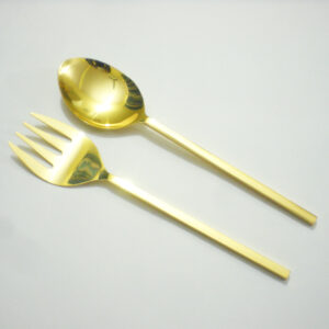 Gold Plated Salad Server S/2