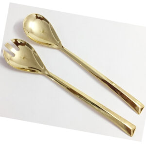 Gold Plated Salad Server S/2