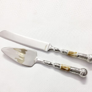 Bone Inlay Cake Server S/2