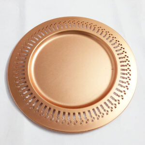 Matt Copper Charger Plate