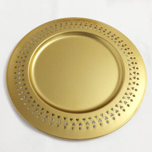 Matt Gold Charger Plate