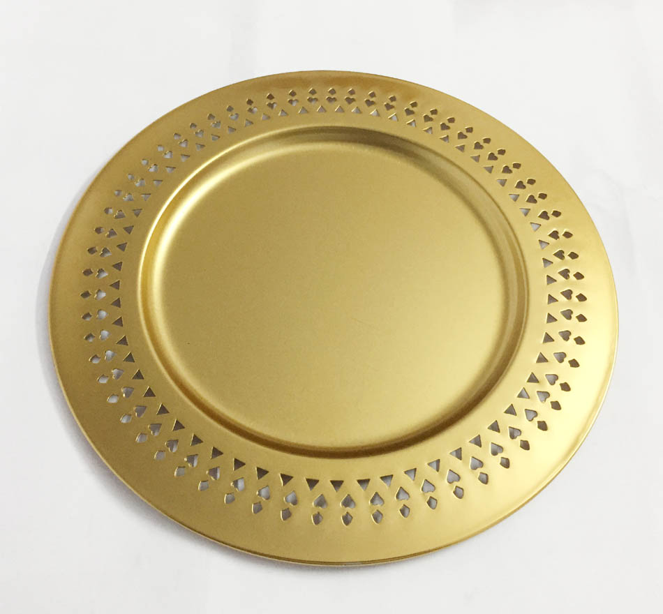 Matt Gold Charger Plate