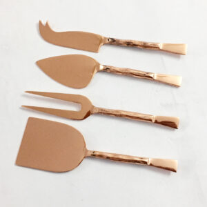 Copper Plated Cheese Knives set S/4