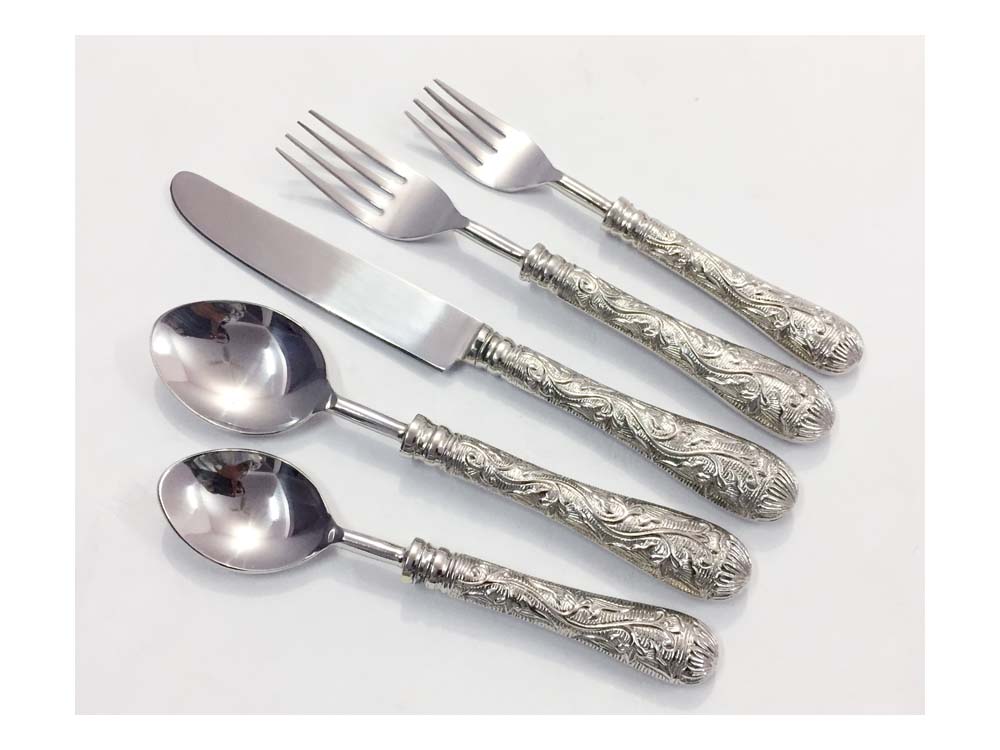Nickel Plated Flatware S/5