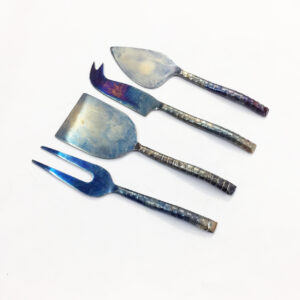 Hand Forged Cheese Knives set S/4