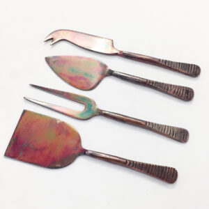 Hand Forged Cheese Knives set S/4