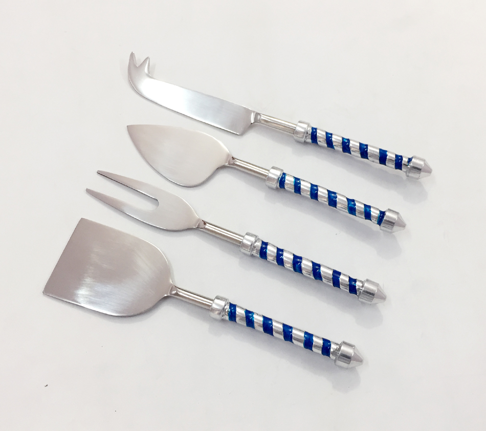 Enamel Cheese Knives set S/4