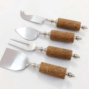 Cork Handle Cheese Knives set S/4