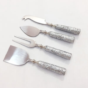 Rough Cheese Knives set S/4