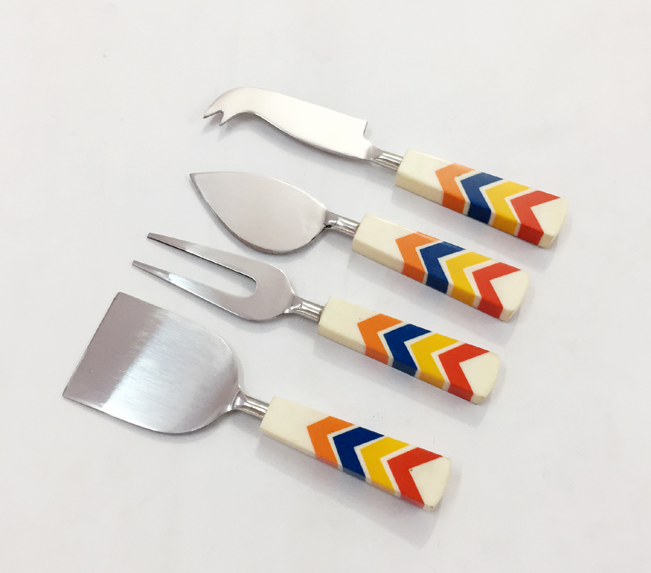 Resin Handle Cheese Knives set S/4