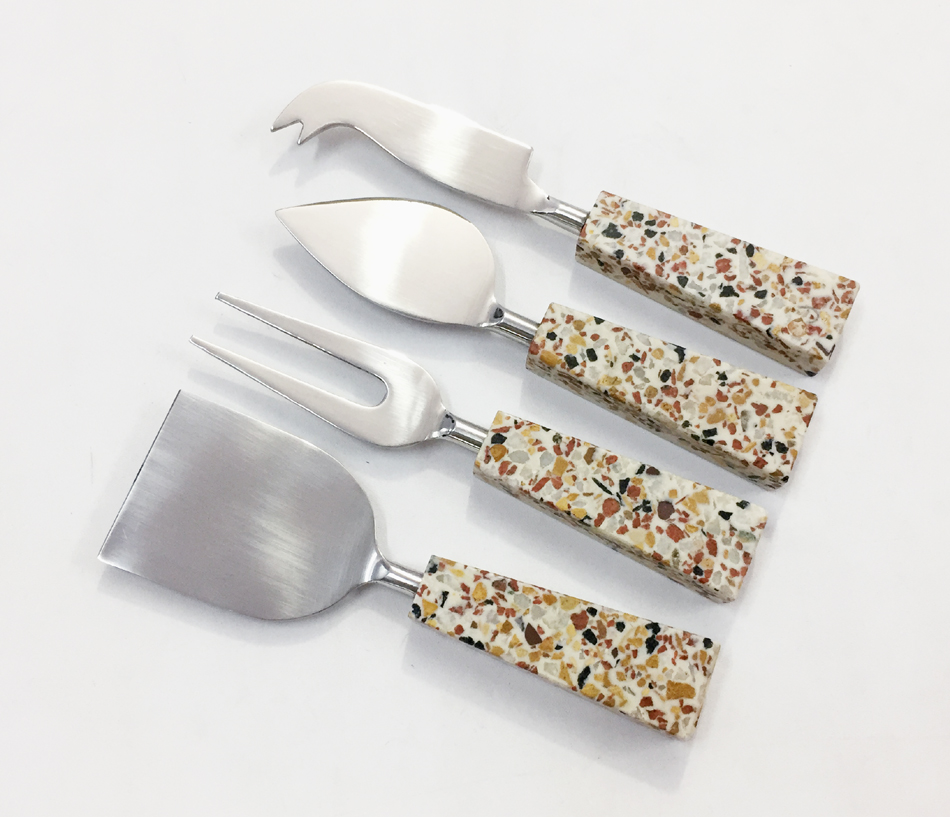 Terrazzo Handle Cheese Knives set S/4