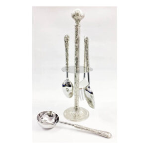 Serving pieces S/4 with stand