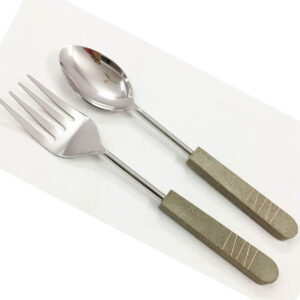 Cement Handle Salad server S/2