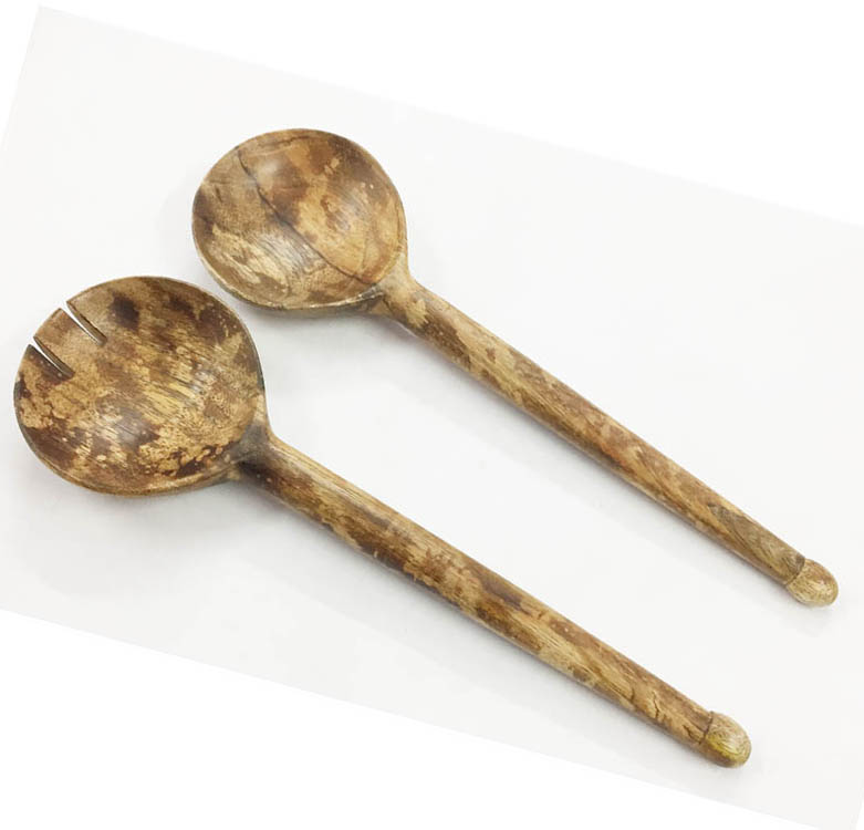 Wooden Salad server S/2