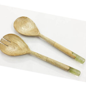 Wooden Salad server S/2