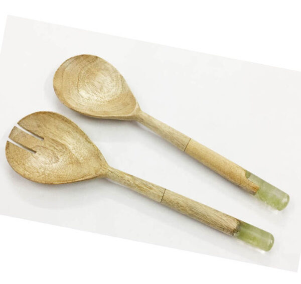 Wooden Salad server S/2