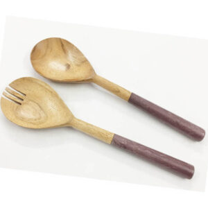 Wooden Salad server S/2