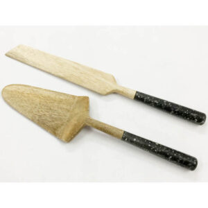 Wooden Cake Server S/2