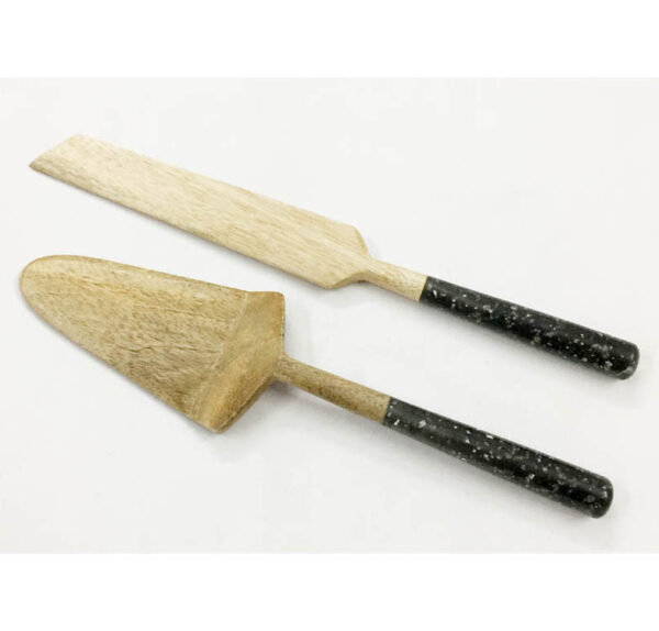 Wooden Cake Server S/2