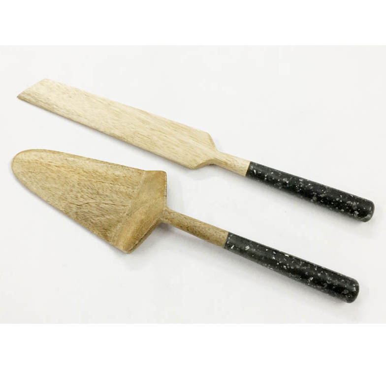 Wooden Cake Server S/2
