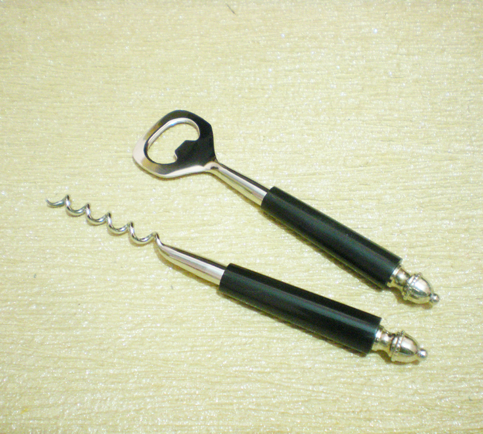 Bottle Opener & Cork Screw S/2