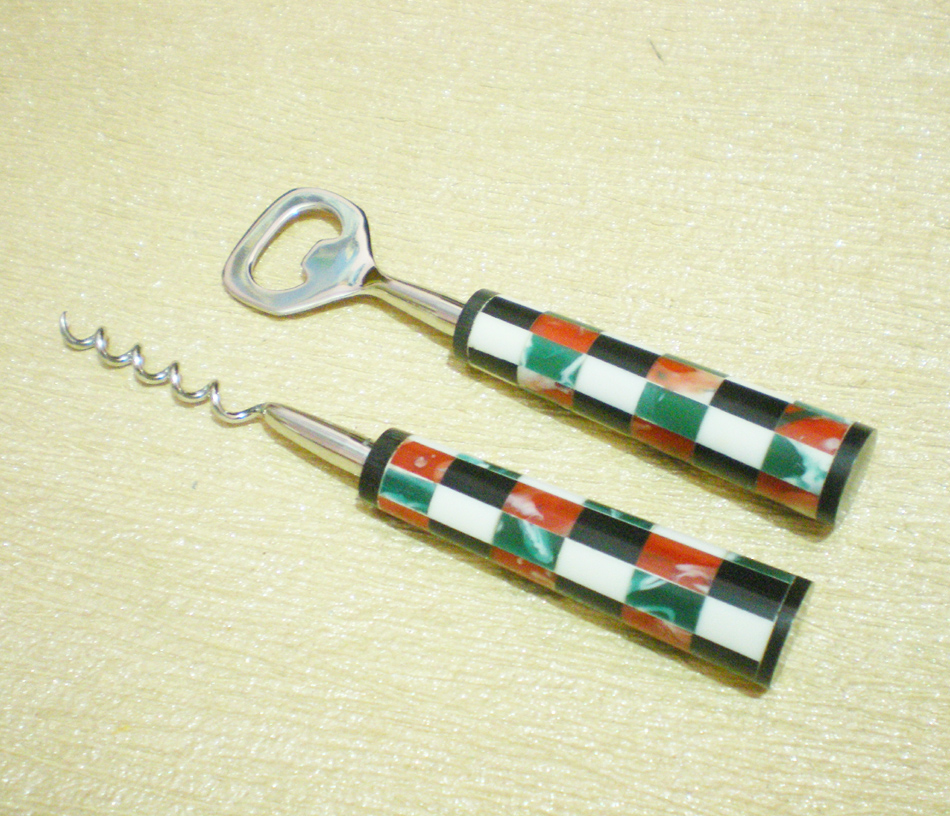 Bottle Opener & Cork Screw S/2