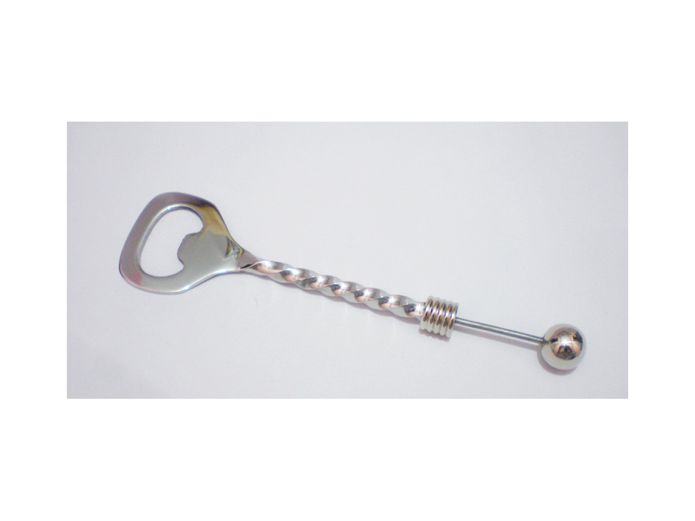 Beadable Twisted Bottle Opener