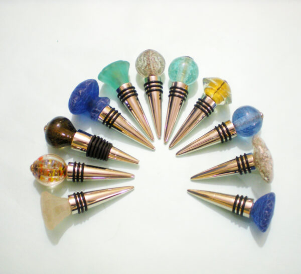 Bottle Stopper with Glass Knob