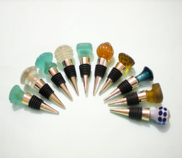 Bottle Stopper with Glass Knob