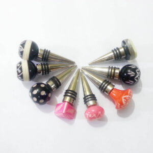 Bottle Stopper with Resin Knob