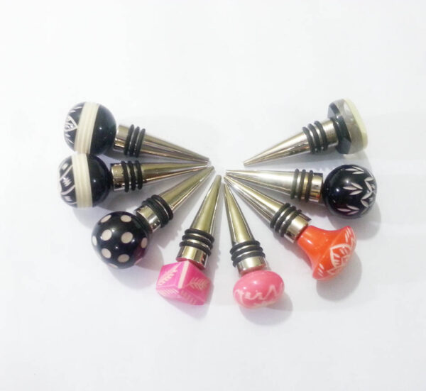 Bottle Stopper with Resin Knob