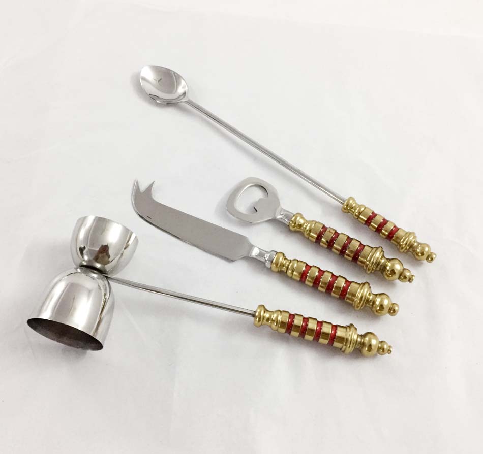 Gold Plated Bar Tool S/4