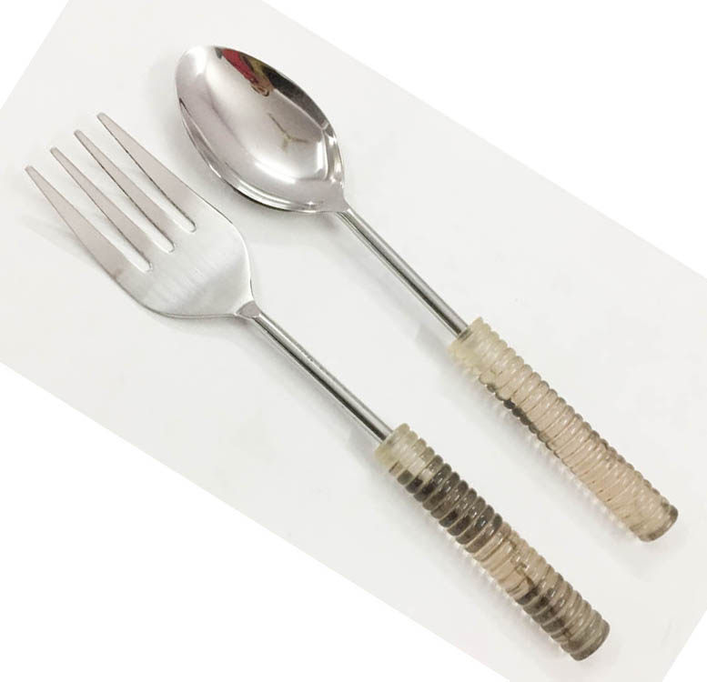 Resin Handle Salad server S/2