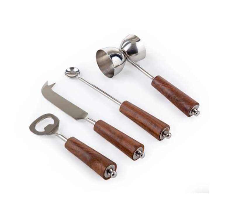 Wooden Handle Bar Tool S/4
