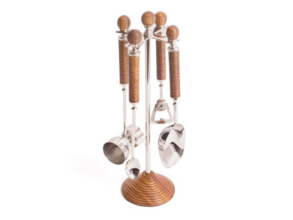Wooden Handle Bar Tool S/5